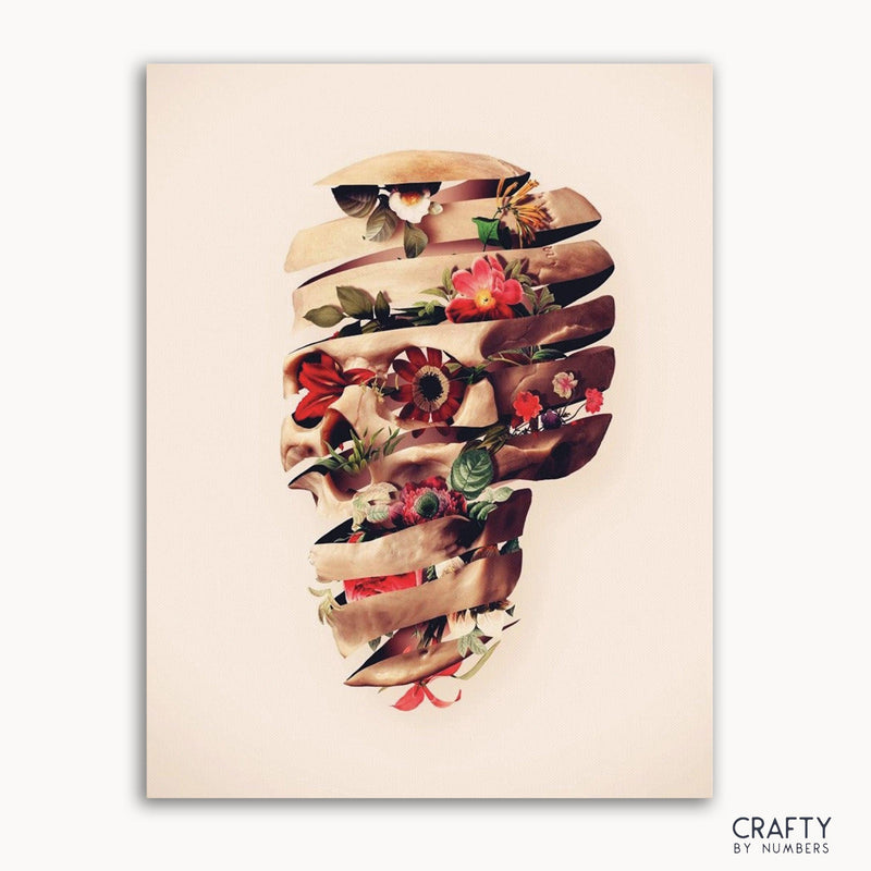 Flowers Skull Art