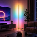 RGBCW Corner Floor Lamp - Golden by EP Designlab LLC