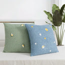 Fluffy comfort pillow cover avocado green & white living room decor by Decorbites