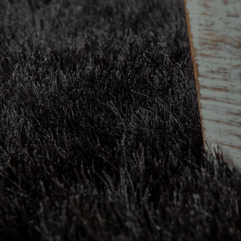 Fluffy Rug Shaggy For Living Room Soft & Shimmering - Black