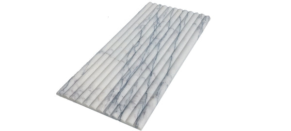 Stone Fluted 3D Wall Panel - Modern Textured Interior Design