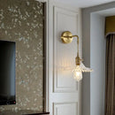 GobekUsa Brass Glass LED Wall Sconce Light for Living Room, Bedroom, Bathroom