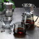 Fluted clear glass coffee pot – kitchen ribbed carafe by Decorbites