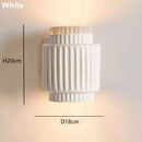 GobekUsa Cream White LED Wall Lamp for Bedroom Study Living Room Decor