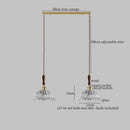 GobekUsa Glass LED Pendant Lamp Petal Lampshade for Bedroom Living Dining Room