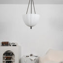 Fluted Glass Volare Scalloped Pendant Lamp
