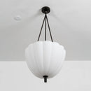 Fluted Glass Volare Scalloped Pendant Lamp