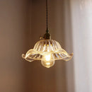 GobekUsa Green Stripe Glass Pendant Lamp Fixture for Home Decor & Kitchen Lighting