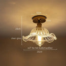 GobekUsa Green Stripe Glass Pendant Lamp Fixture for Home Decor & Kitchen Lighting