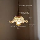 GobekUsa Green Stripe Glass Pendant Lamp Fixture for Home Decor & Kitchen Lighting