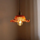 GobekUsa Green Stripe Glass Pendant Lamp Fixture for Home Decor & Kitchen Lighting