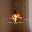 GobekUsa Green Stripe Glass Pendant Lamp Fixture for Home Decor & Kitchen Lighting