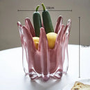 GobekUsa Geometric Bud Glass Vase for Home Decoration and Storage