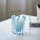 GobekUsa Geometric Bud Glass Vase for Home Decoration and Storage