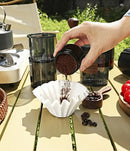 Fluted white disposable paper coffee filters kitchen basket style by Decorbites