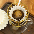 Fluted white disposable paper coffee filters kitchen basket style by Decorbites