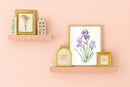 Watercolor Florals Art Print, Framed (12" x 16")