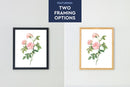 Watercolor Florals Art Print, Framed (12" x 16")