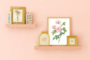 Watercolor Florals Art Print, Framed (12" x 16")