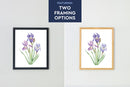 Watercolor Florals Art Print, Framed (12" x 16")