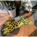 GobekUsa Flying Tiger Leopard Hand Tufted Rug 50x100cm Luxurious Animal Shaped Carpet