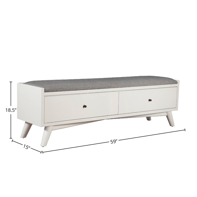 Flynn Bench, White