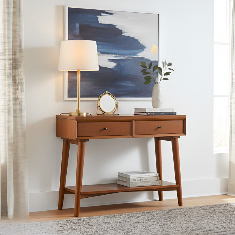Flynn Console Table, Chestnut