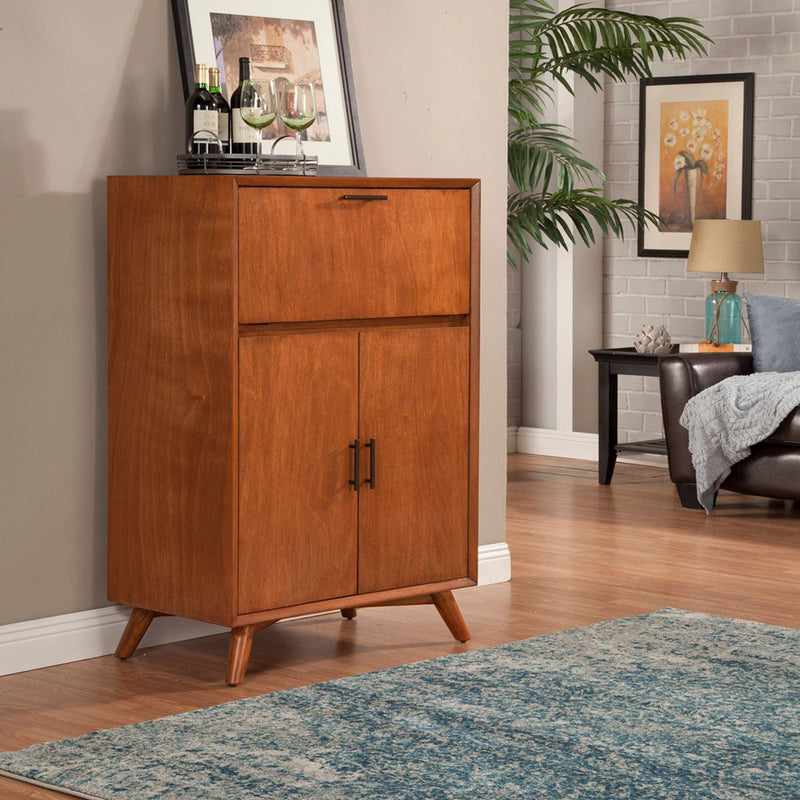 Flynn Large Bar Cabinet, Acorn