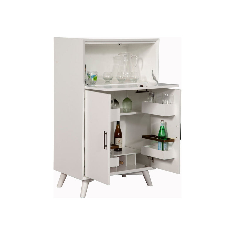 Flynn Large Bar Cabinet, White