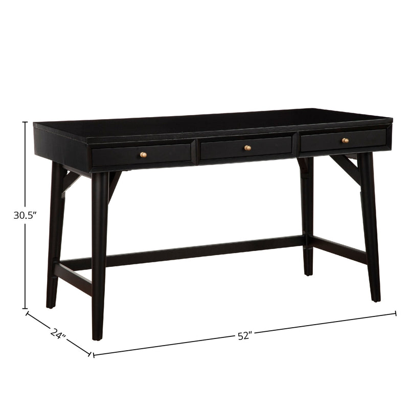 Flynn Large Desk, Black