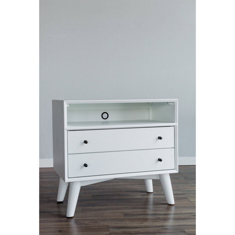 Flynn Large Nightstand, White