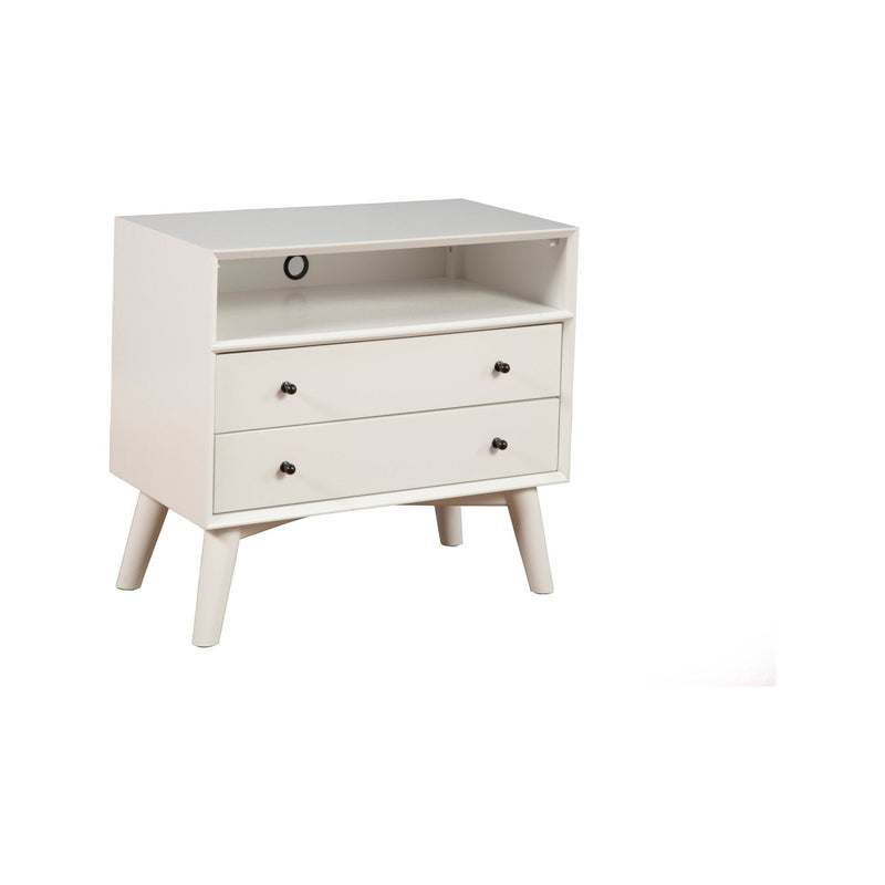 Flynn Large Nightstand, White