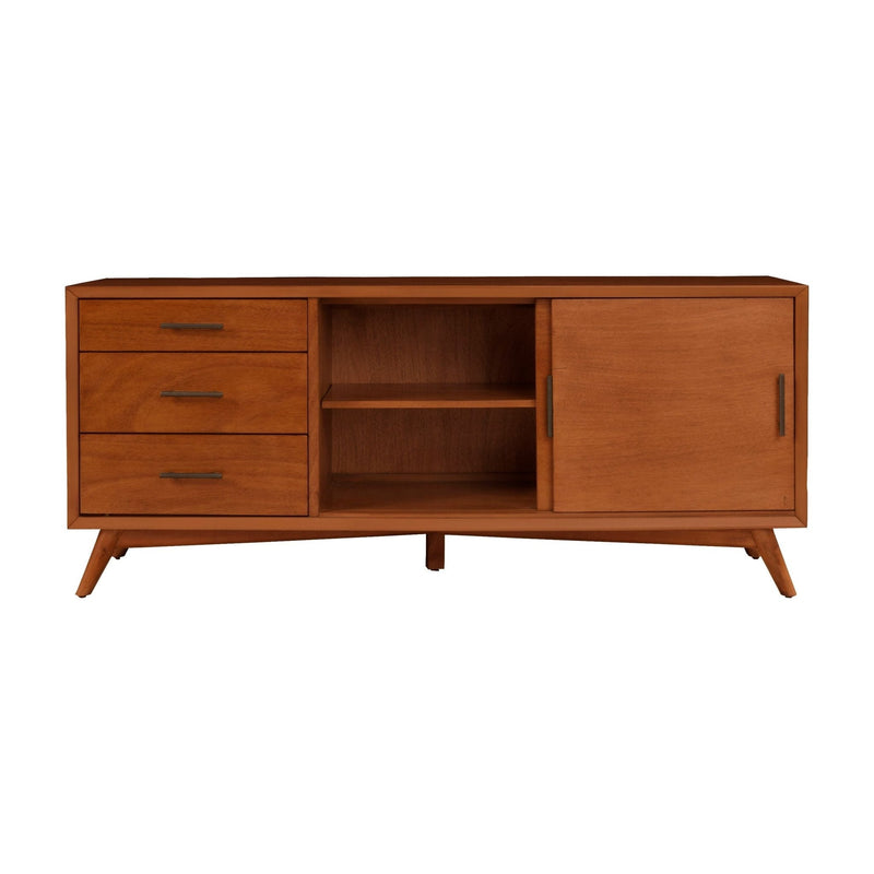 Flynn Large TV Console, Chestnut