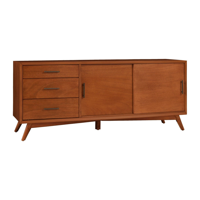 Flynn Large TV Console, Chestnut