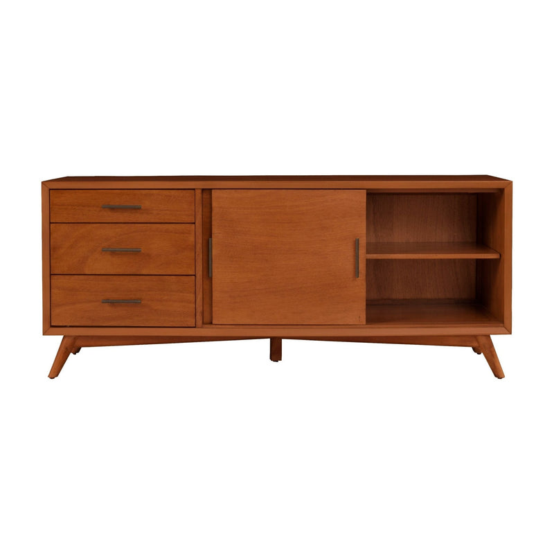 Flynn Large TV Console, Chestnut