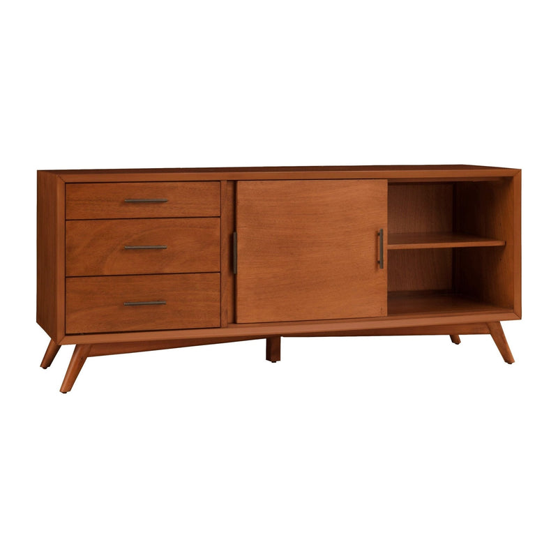 Flynn Large TV Console, Chestnut