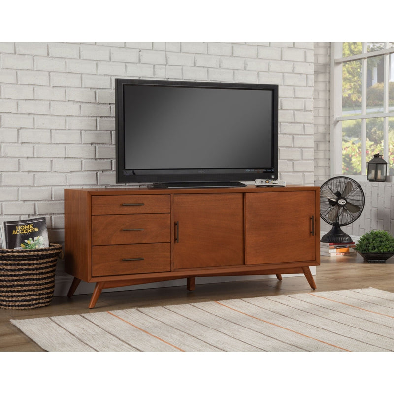 Flynn Large TV Console, Chestnut