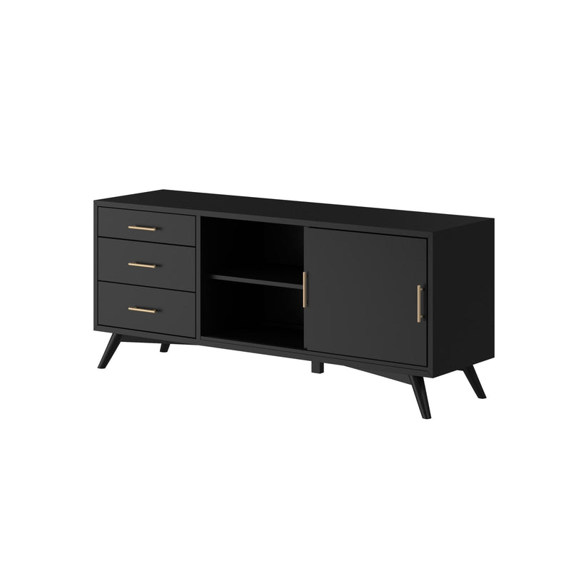 Flynn Large TV Console, Black