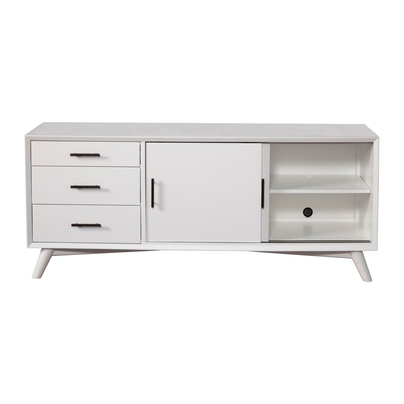 Flynn Large TV Console, White