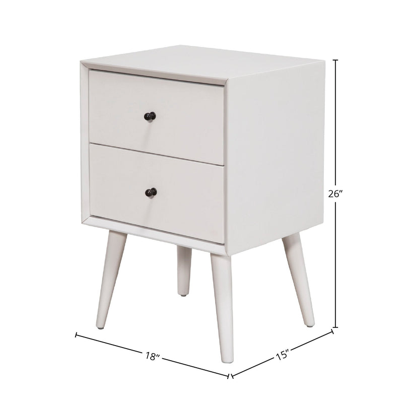 Flynn Nightstand, White