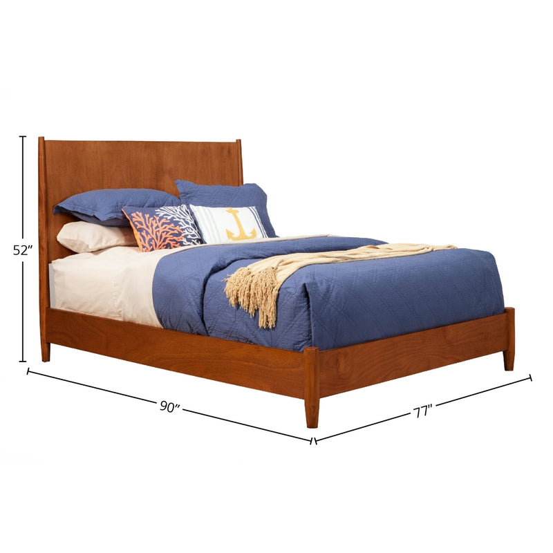 Flynn Panel Bed, Chestnut