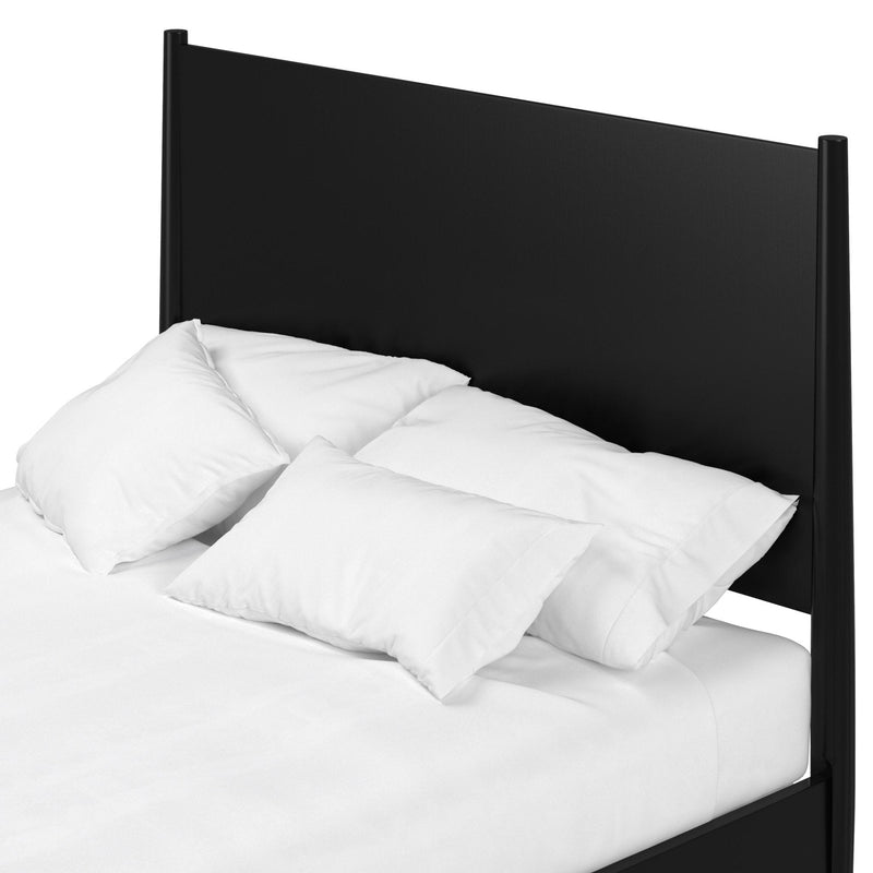 Flynn Panel Bed, Black