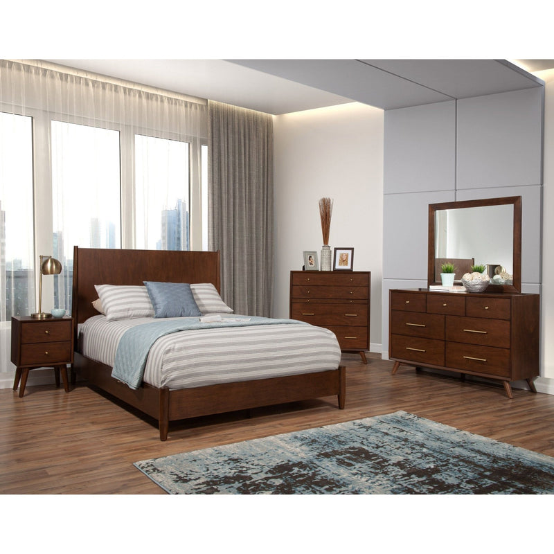 Flynn Panel Bed, Walnut