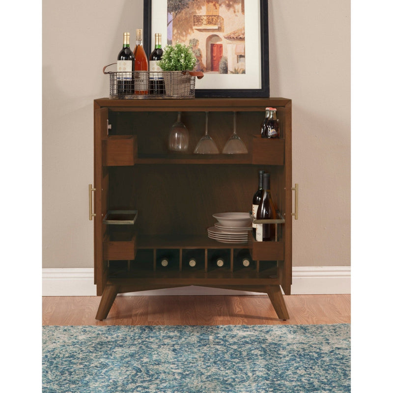 Flynn Small Bar Cabinet, Walnut