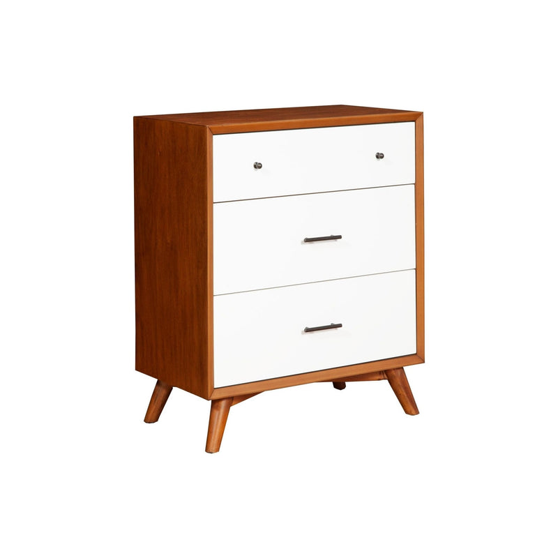 Flynn Small Chest, Chestnut/White