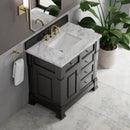 James Martin Brookfield 36" Single Bathroom Vanity, Black Onyx