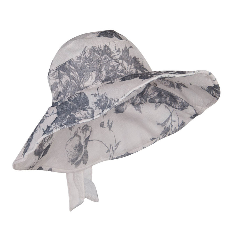 Floral Design Bow Crushable Hat