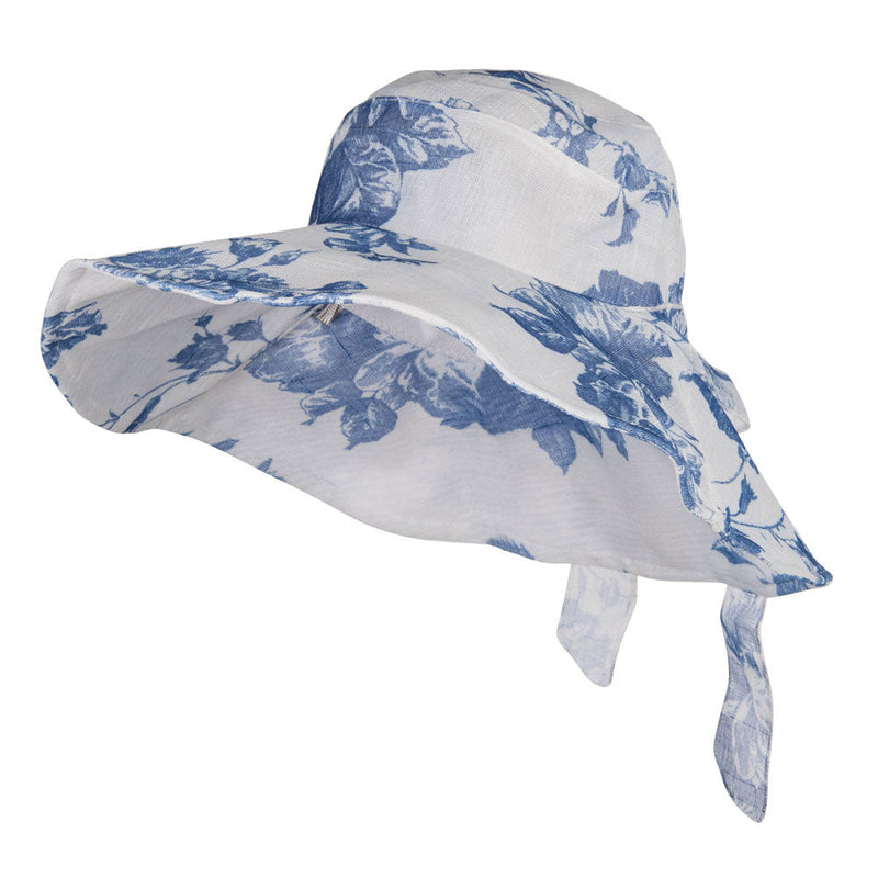 Floral Design Bow Crushable Hat