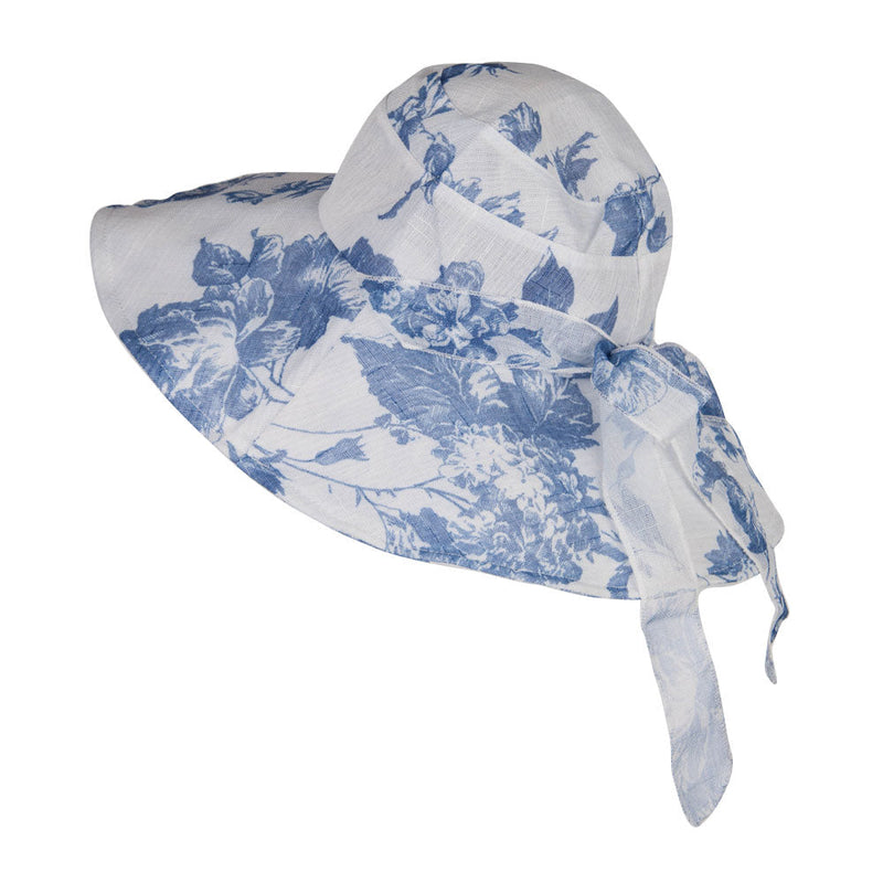 Floral Design Bow Crushable Hat