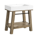 James Martin Auburn 31.5" Console Base, Weathered Timber